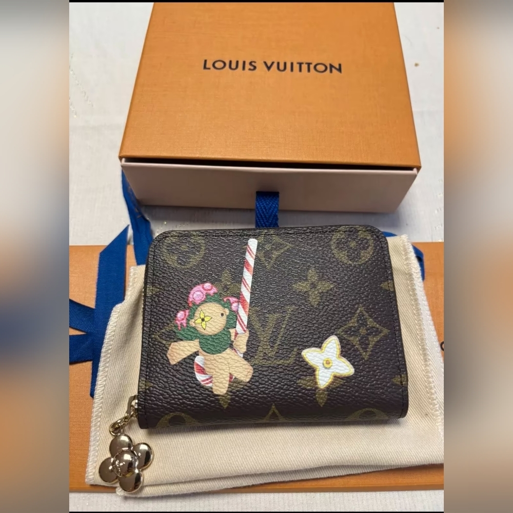 Louis Vuitton Monogram Christmas Animation Zippy Coin Purse